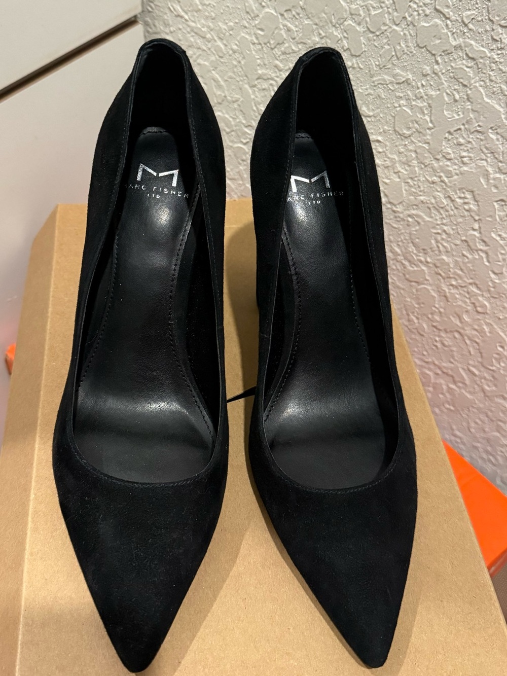 Marc Fisher LTD suede pointed toe heels